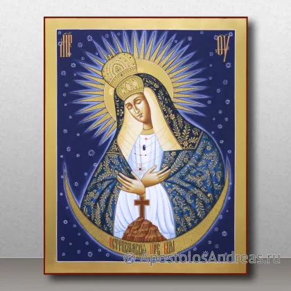 Икона Остробрамская Божия Матерь с золочением, миниатюра № 2
