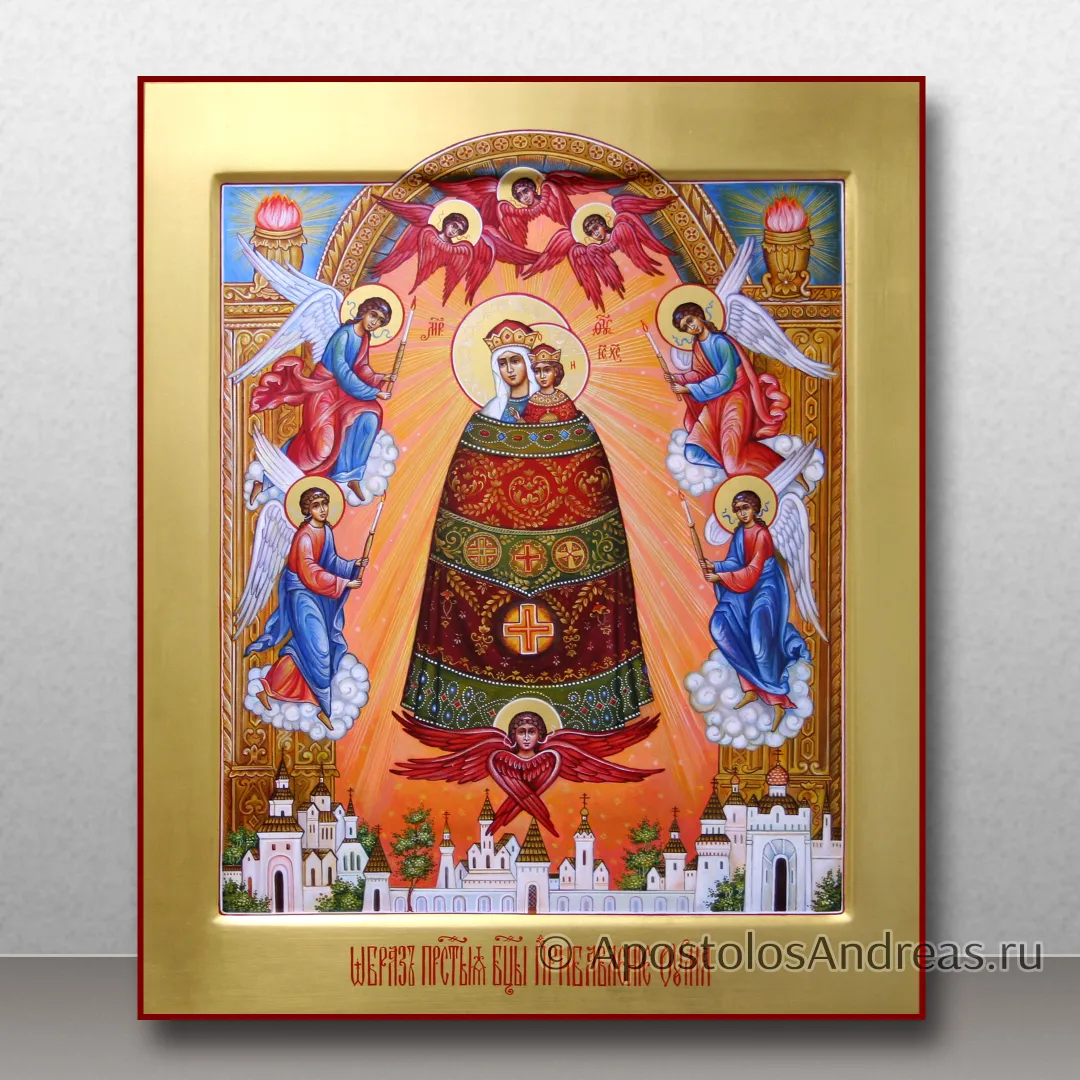 Икона Прибавление ума с золочением фона, 24х30, 2024 — образец № 2