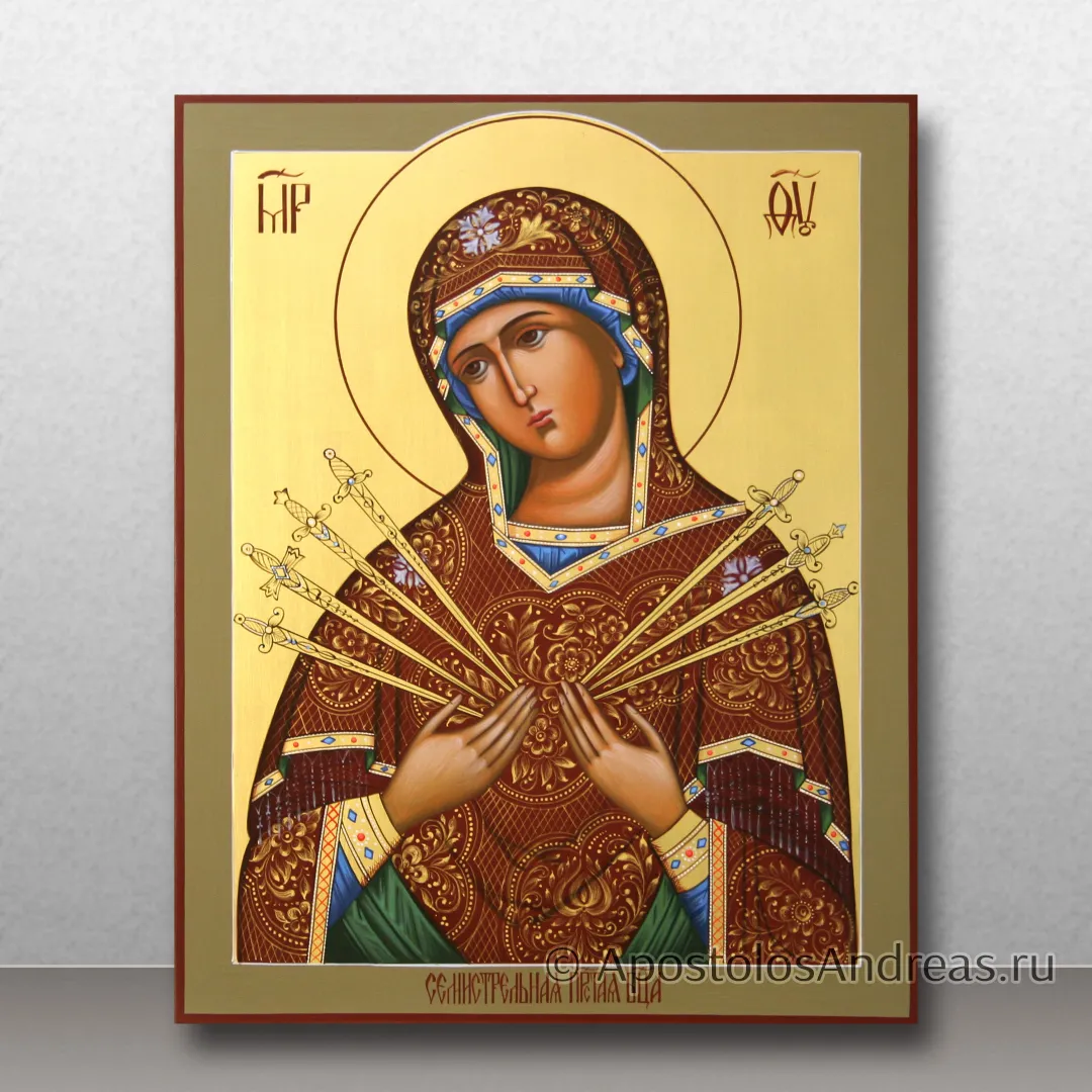 Икона Семистрельная Божия Матерь, 24х30, 2024 — образец № 25