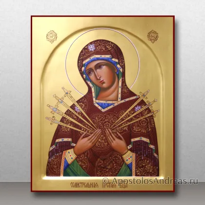 Икона Семистрельная Богородица, арочный ковчег — миниатюра № 29