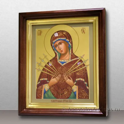 Икона в киоте Богородицы Семистрельная — миниатюра № 31