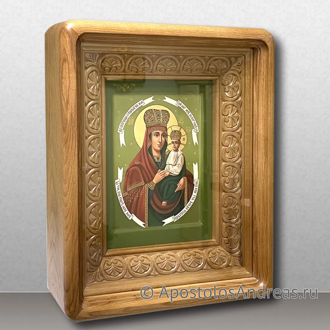 Икона Споручница грешных, 18x24 (габариты по киоту – 31х37), 2022 — образец № 7