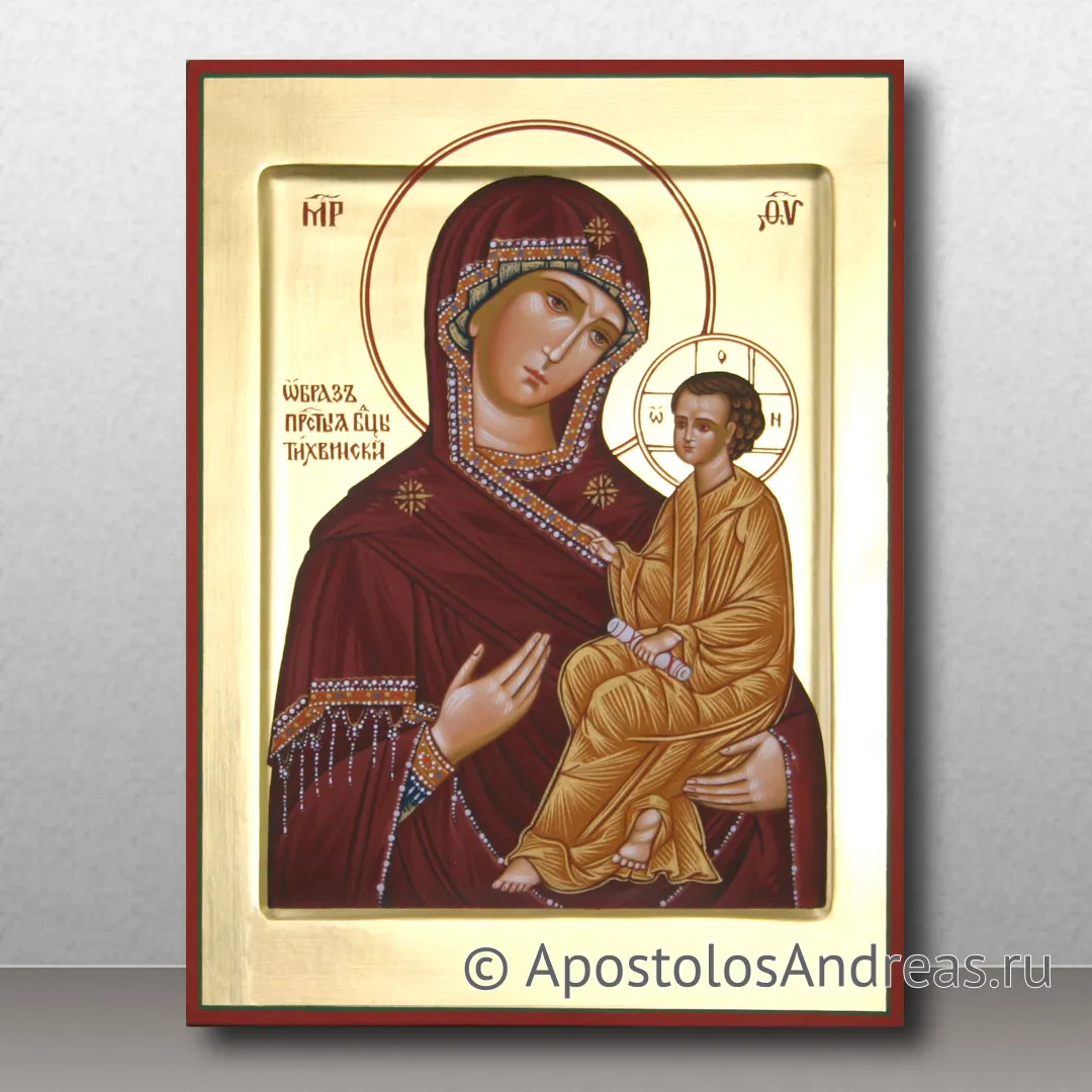 Икона Тихвинская Божия Матерь, 18х24, 2024 — образец № 10