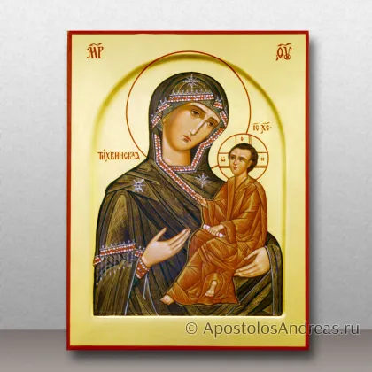 Икона Тихвинская Божья Матерь (с золочением фона) — миниатюра № 15