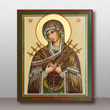 Икона Умягчение злых сердец (с золочением нимба) — миниатюра № 5