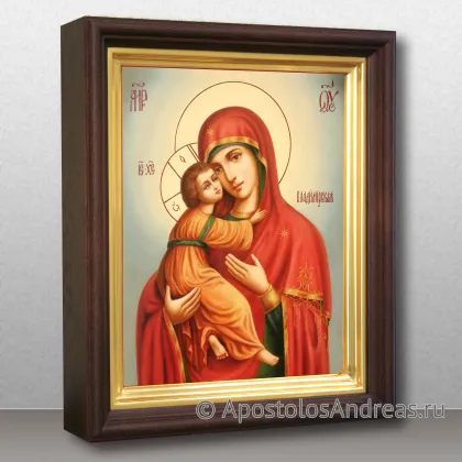 Живописная икона Владимирская Богоматерь (в киоте) — миниатюра № 21