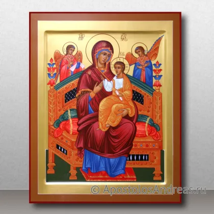 Икона Богородица Всецарица, с золочением фона, миниатюра № 12