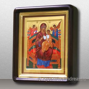 Икона в киоте Богородица Всецарица, с золочением фона, миниатюра № 13
