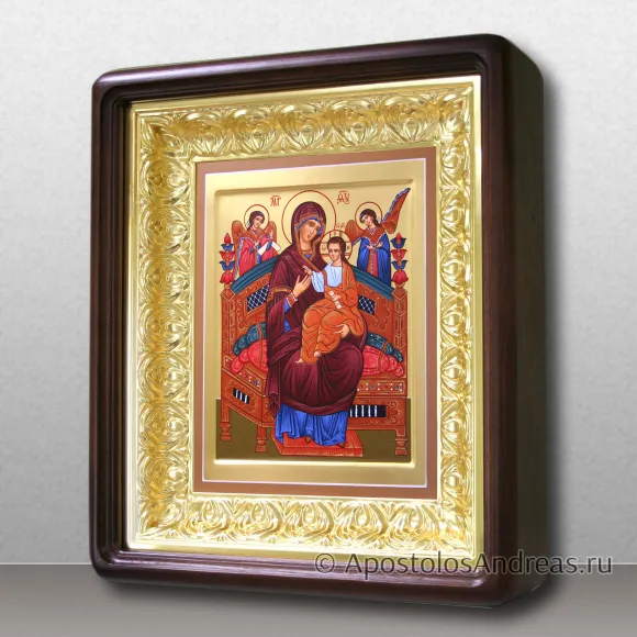 Рукописная икона Всецарица