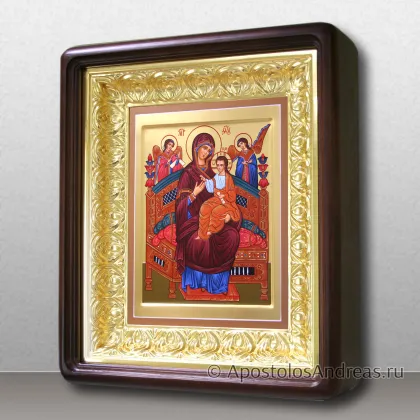 Икона Богородица Всецарица, в киоте с резной рамой, миниатюра № 19