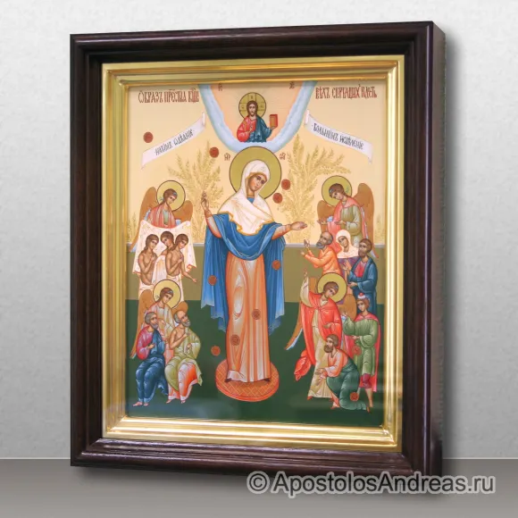 Рукописная икона Всех скорбящих Радость