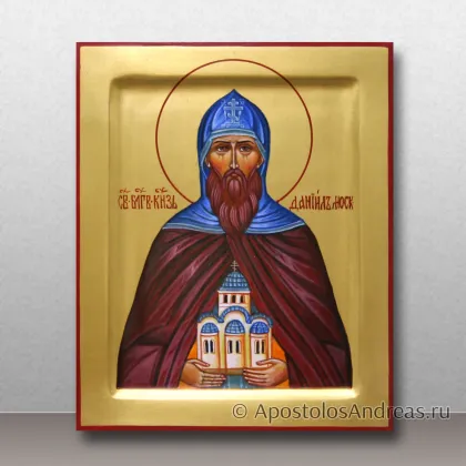 Икона Даниил Московский (с золочением фона) — миниатюра № 7