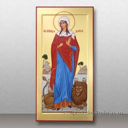 Мерная икона Дарья Римская (с золочением фона), миниатюра № 9