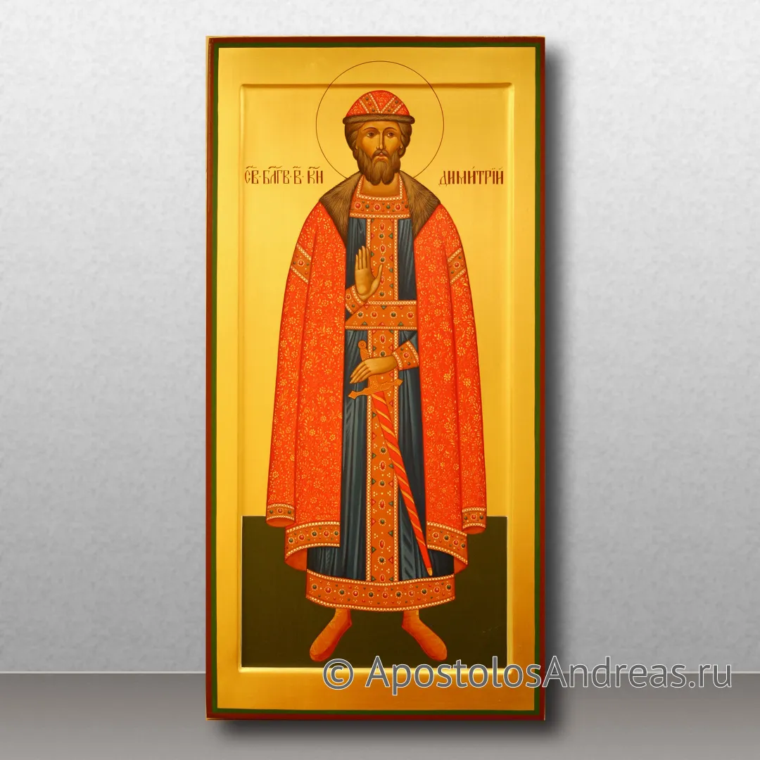 Икона Димитрий Донской, благоверный князь (Дмитрий), 25х51, 2023 — образец № 3