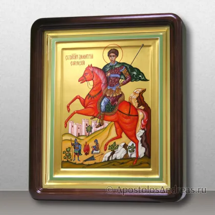 Икона в киоте Димитрий Солунский (на коне), миниатюра № 15