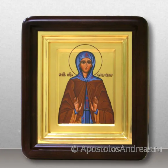 Рукописная икона Елена Сербская, королева, преподобная