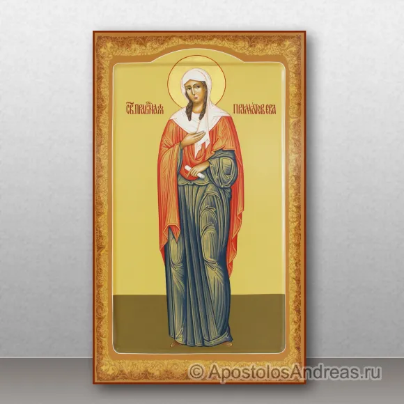 Рукописная икона Ева праматерь, жена Адама