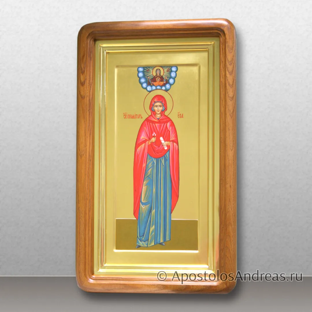 Икона в киоте праматери Евы, в киоте - 25х43, 2025 — образец № 10
