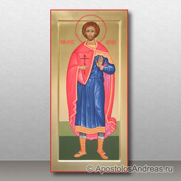 Рукописная икона Евгений Мелитинский, мученик