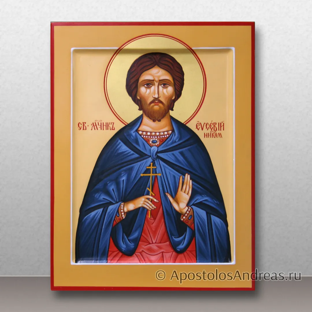 Икона Евсевий Никомидийский (с золочением нимба), 18х24, 2025 — образец № 1