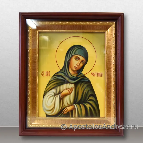 Рукописная икона Фотиния Палестинская, преподобная