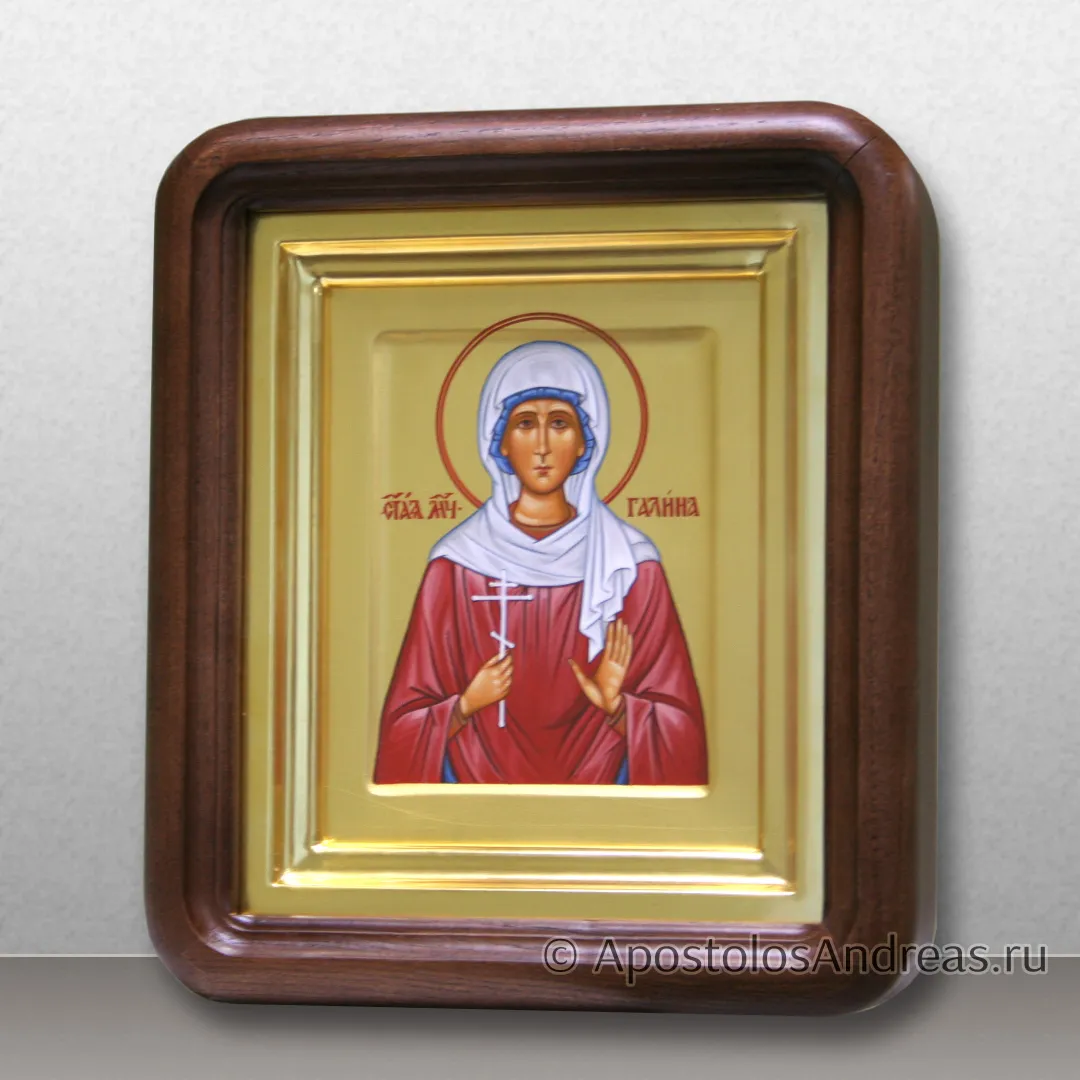 Икона в киоте Галина Коринфская, в киоте - 20х23, 2025 — образец № 5