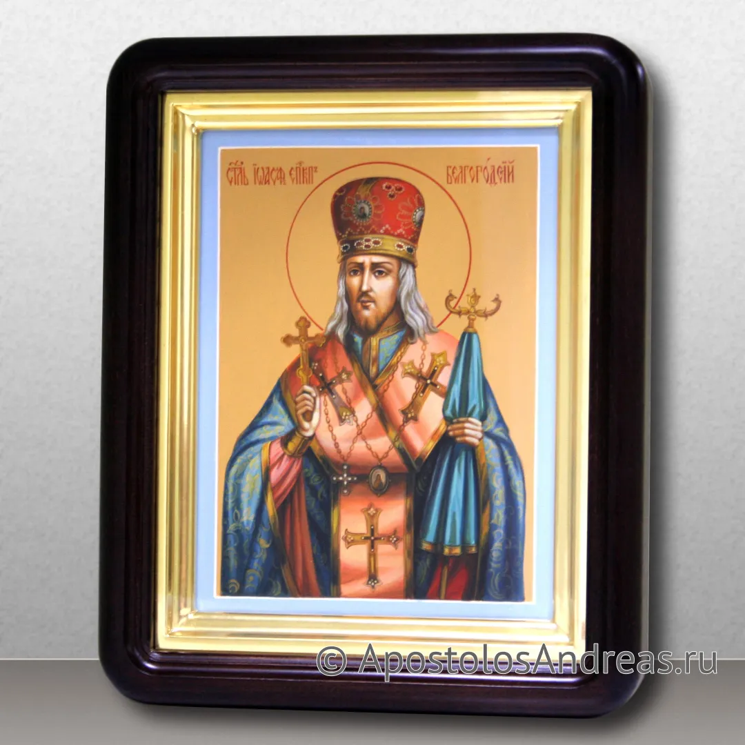 Икона Иоaсаф Белгородский, святитель, 2023 — образец № 2