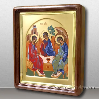 Икона Святой Троицы (в киоте с профильной рамой) — миниатюра № 21