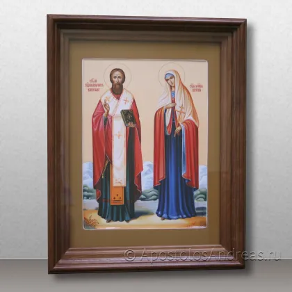 Икона Киприан и Иустина, мученики — миниатюра № 1