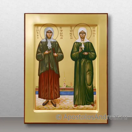 Икона Ксения Петербургская и Матрона Московская — миниатюра № 2