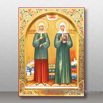 Икона Ксения Петербургская и Матрона Московская — миниатюра № 3