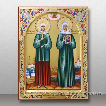 Икона Ксения Петербургская и Матрона Московская — миниатюра № 5