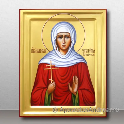 Икона Ксения Петербургская в академическом стиле — миниатюра № 20