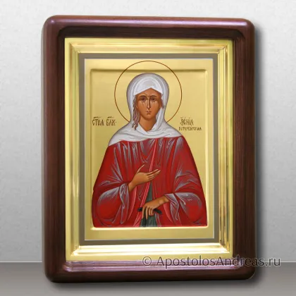 Икона Ксения Петербургская в киоте с профильной рамой — миниатюра № 22