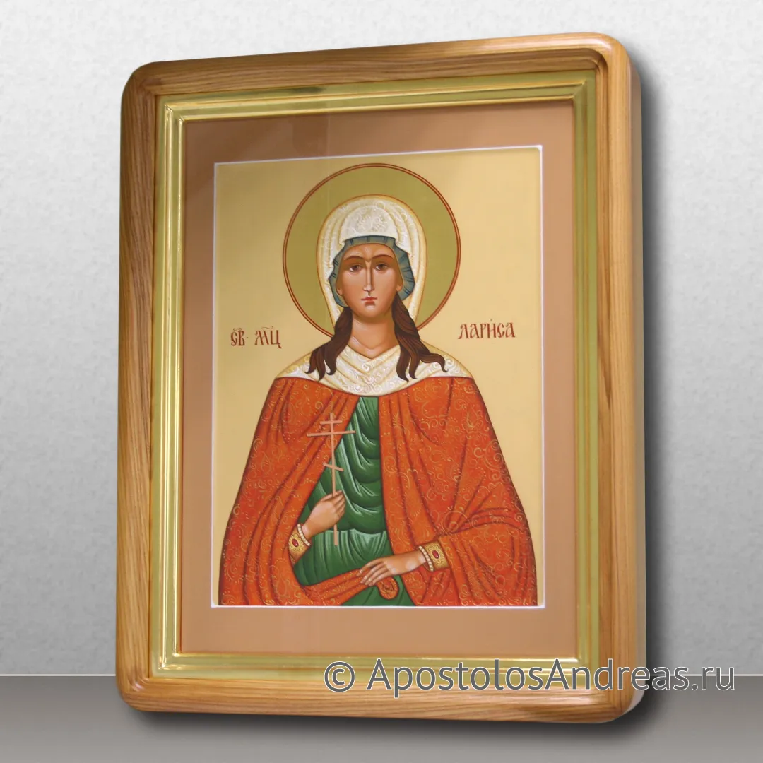 Икона Лариса Готфская, мученица, 30х40 (в киоте - 37х47), 2024 — образец № 4