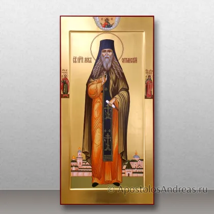 Мерная икона Лев Оптинский, с предстоящими — миниатюра № 8