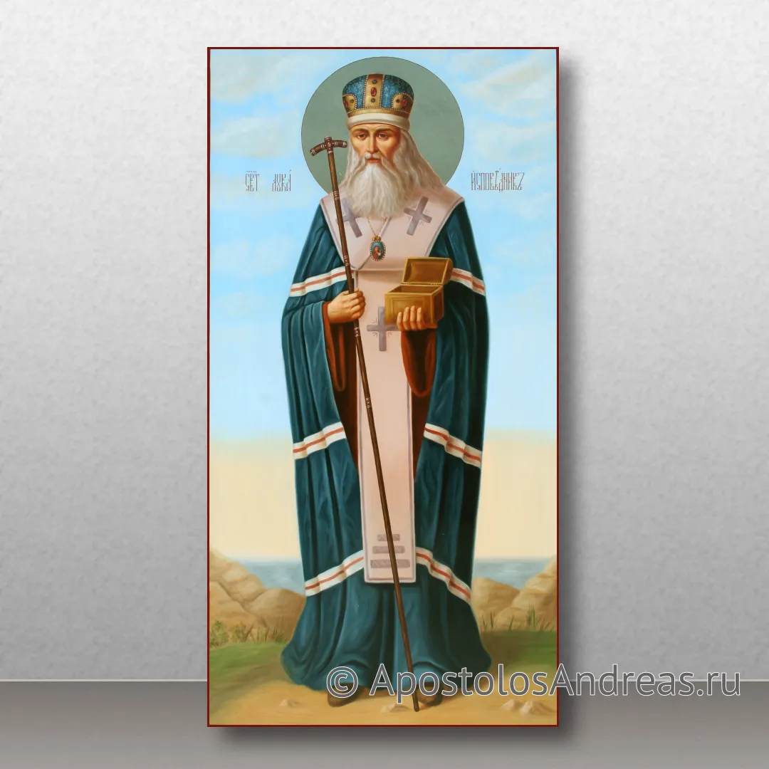 Икона Лука Крымский (Войно-Ясенецкий), святитель, 60х120, 2018 — образец № 11