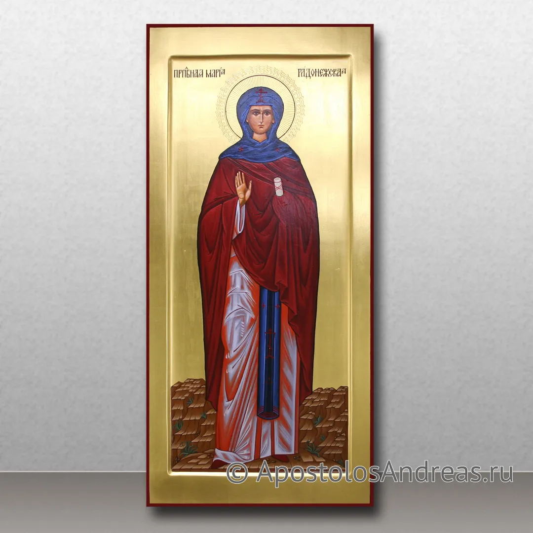 Икона Мария Радонежская, преподобная, схимонахиня, 2022 — образец № 5