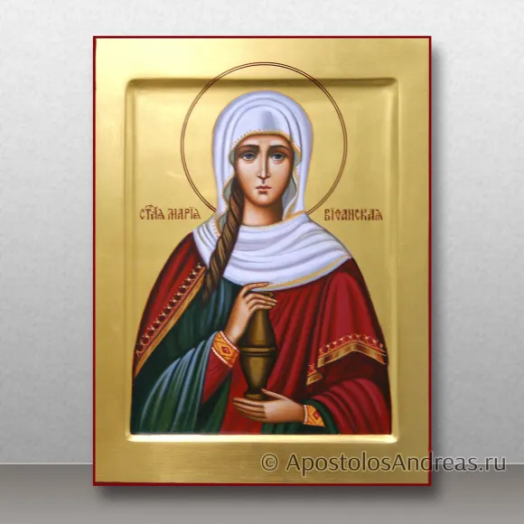 Рукописная икона Мария Вифанская, праведная, сестра Лазаря