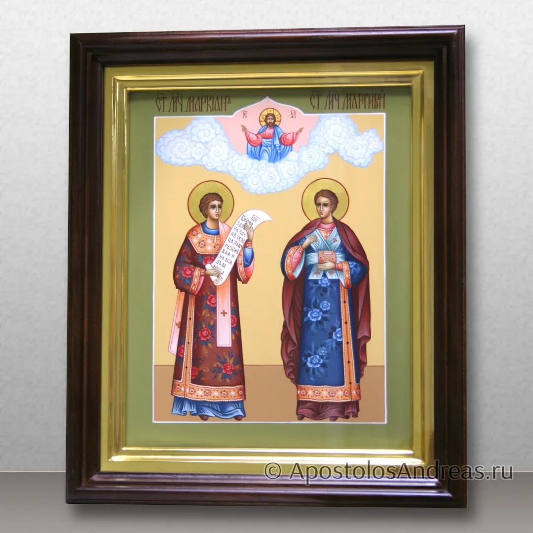 Икона Святых Маркиана и Мартирия (в киоте), 2025 — образец № 3