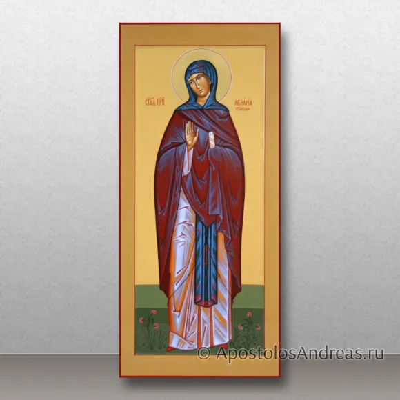 Рукописная икона Мелания Старшая, преподобная