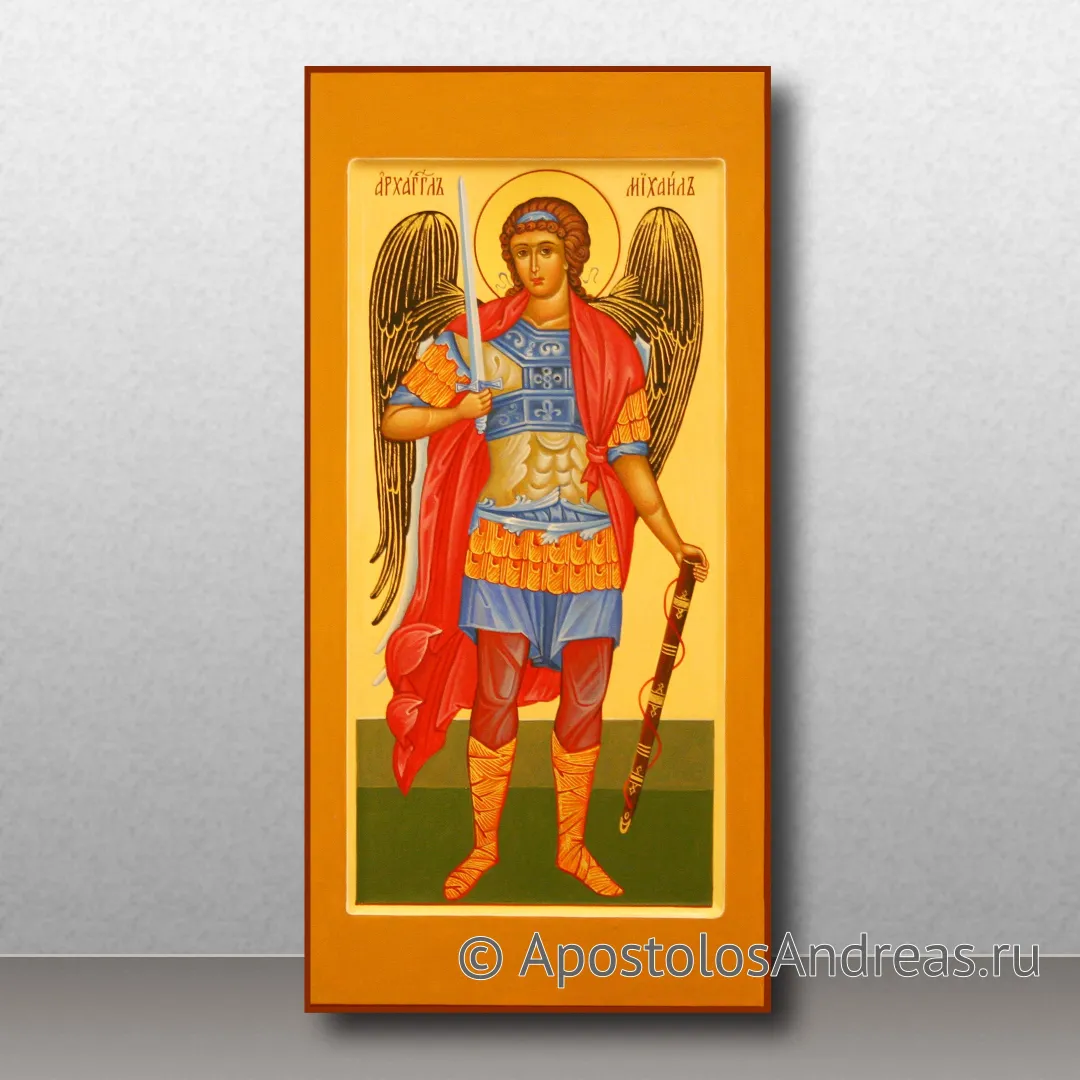Мерная икона Михаил архангел, 18х36, 2023 — образец № 21