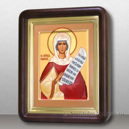 Икона Наталья Никомидийская с золочением нимба, в киоте, миниатюра № 16