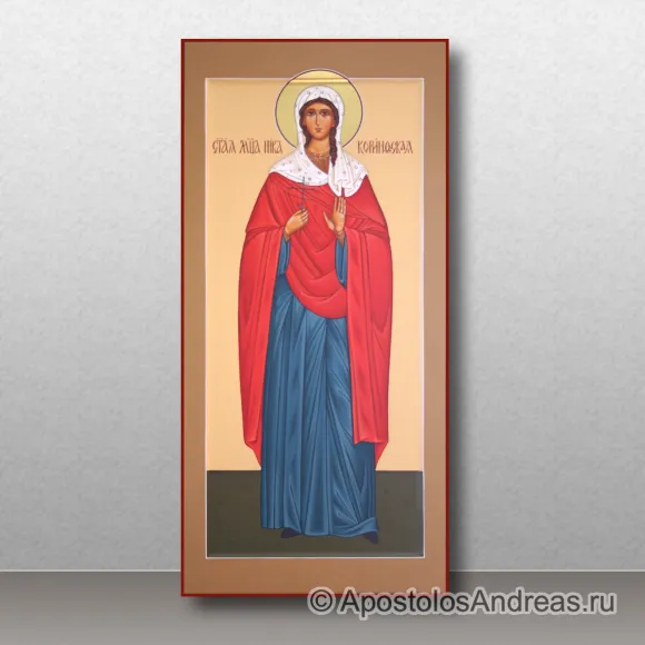 Рукописная икона Ника Коринфская, мученица