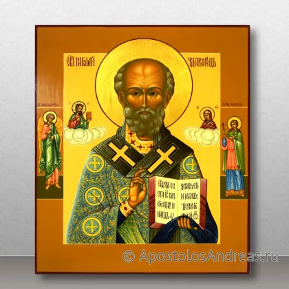 Икона Николай Мирликийский, чудотворец, миниатюра № 27