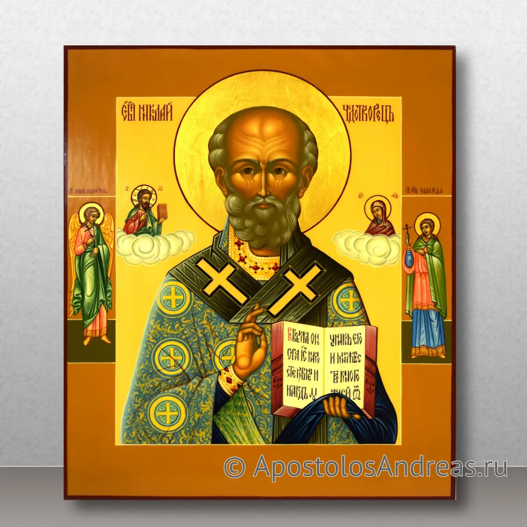 Икона Николай Мирликийский, чудотворец, образец № 27
