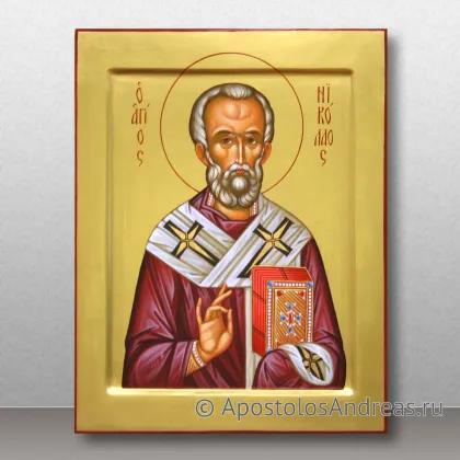 Икона Николай Мирликийский, чудотворец, миниатюра № 36