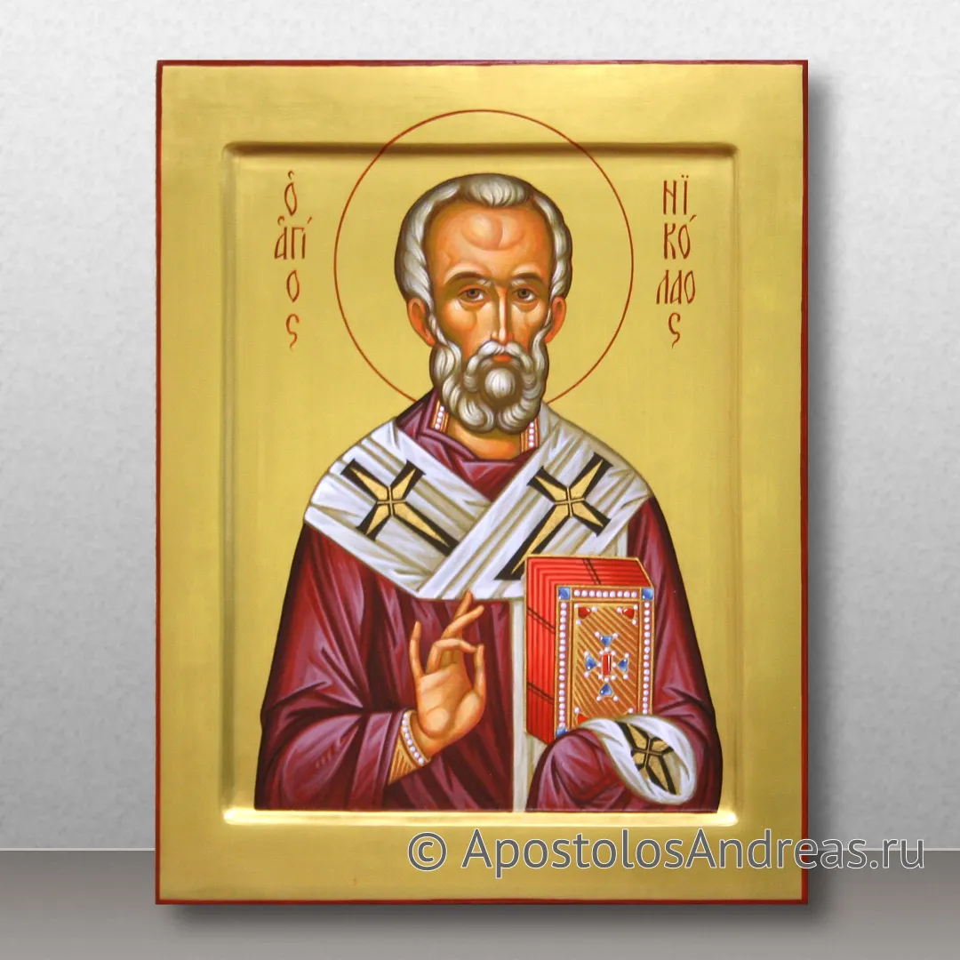 Икона Николай Мирликийский, чудотворец, образец № 36