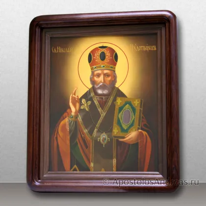 Икона Николая Мирликийского чудотворца (в киоте), миниатюра № 71