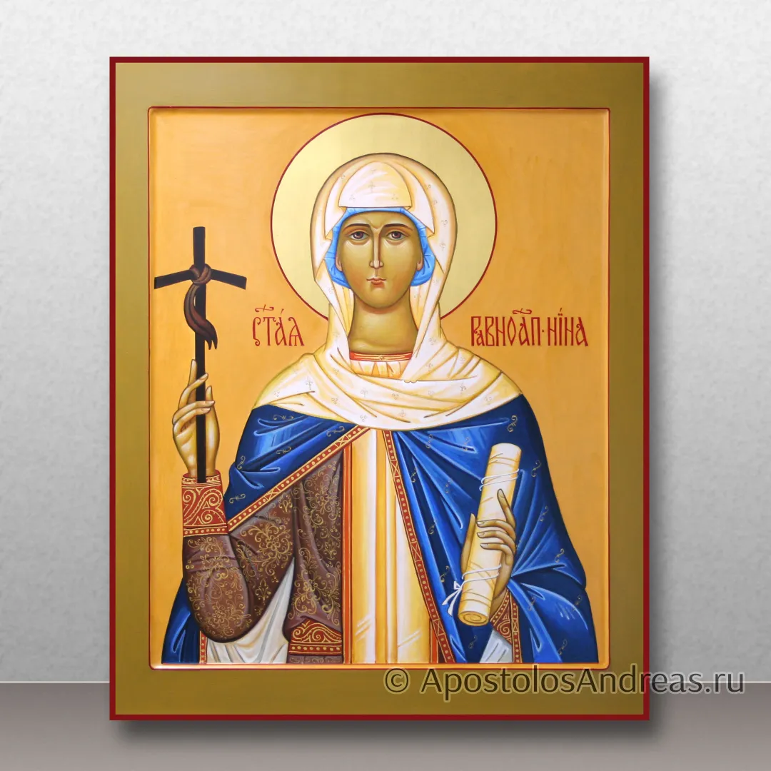 Икона Нина равноапостольная, царица Грузии, 50х60, 2025 — образец № 11